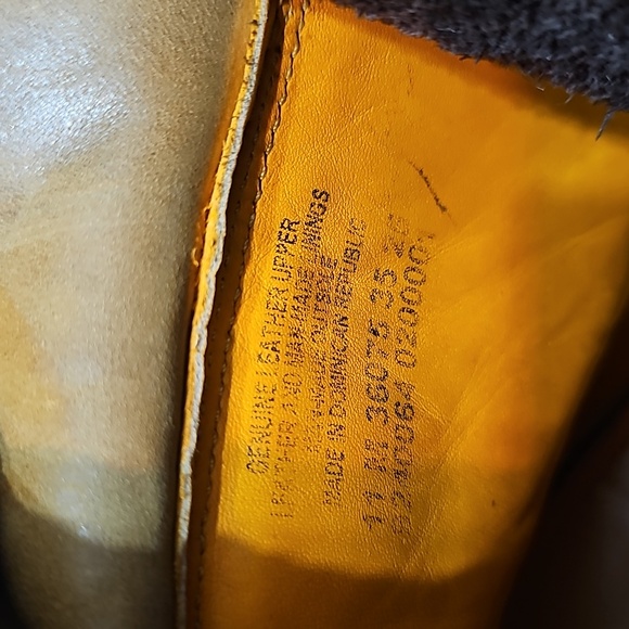 Timberland Heel Stitched Emblem Brown Leather Boots 11M - Picture 11 of 13